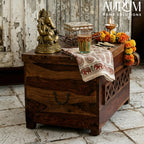 Teak Glow Sheesham Wood Linen Chest