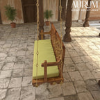 Fusion Flowered Carved Back Sheesham Wood Swing for Home