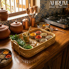 Rattan Tray | Serving Surprise with Cane Handles