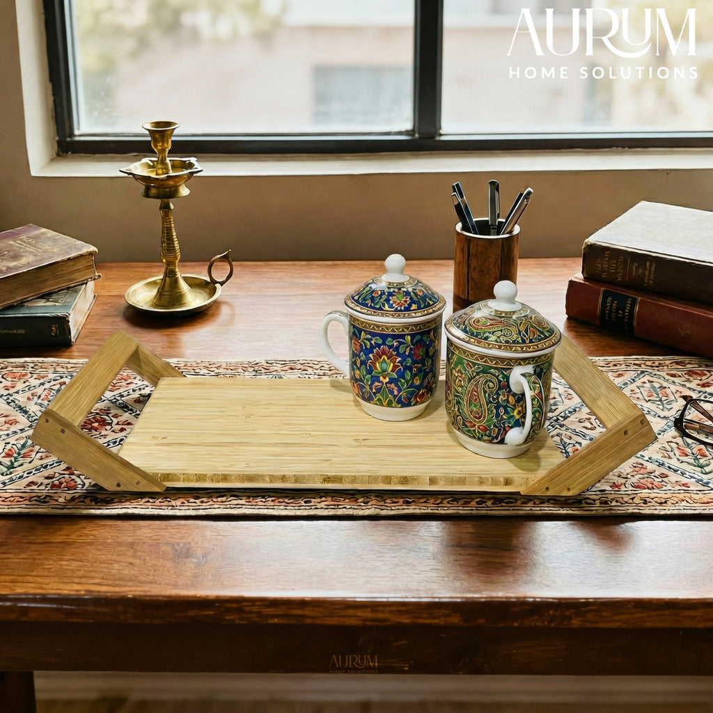 Serving Tray with Handles | Take a Break Bamboo Classic