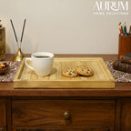 Serving Tray with Handles | Tranquil Bamboo Organizer & Decor Classic