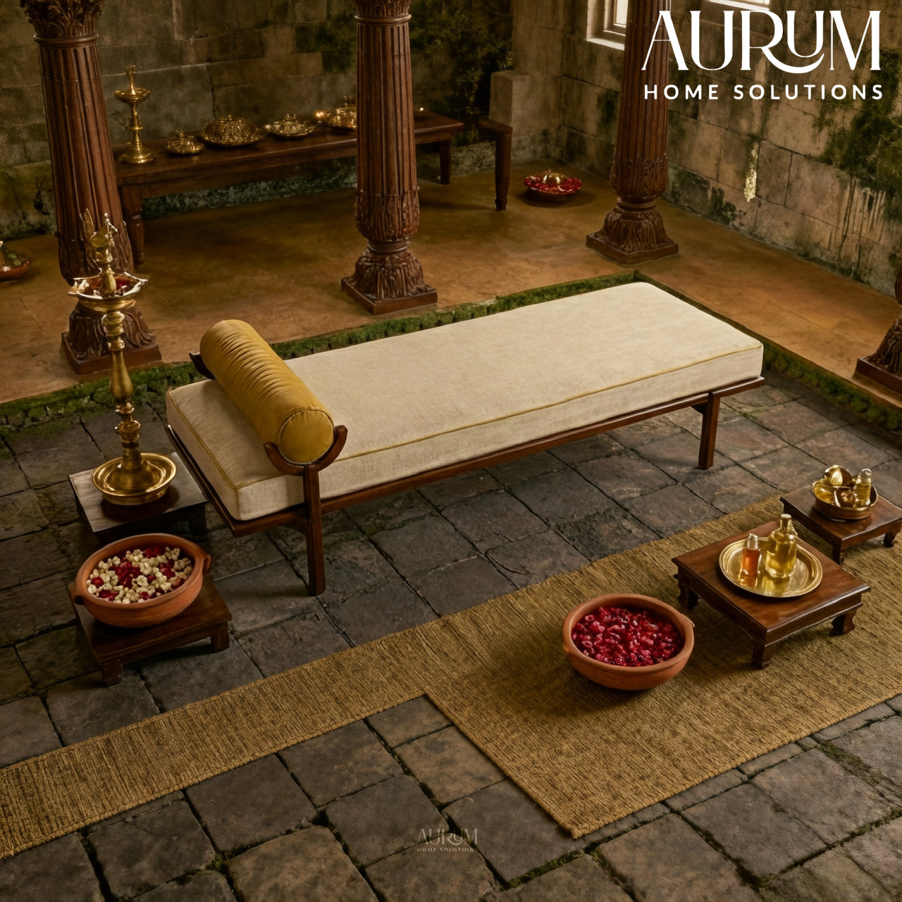 Comfort Oasis Bench with Cushion Stand