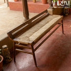 Woven Elegance Bench