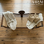 Regal Woven Rattan Diwan in Teak Wood