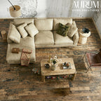 Luxe Leatherette Sectional Sofa