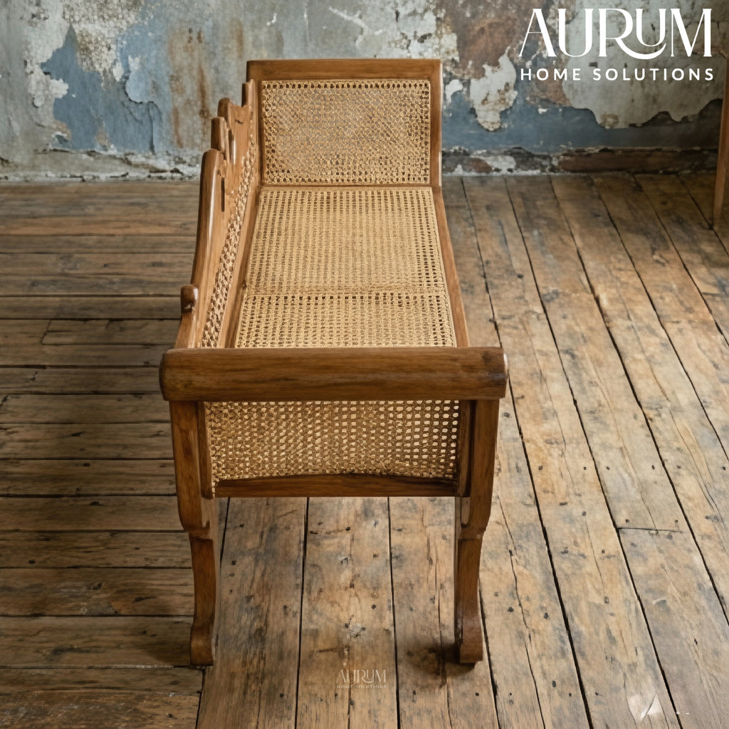 Heritage Rattan Teakwood Diwan