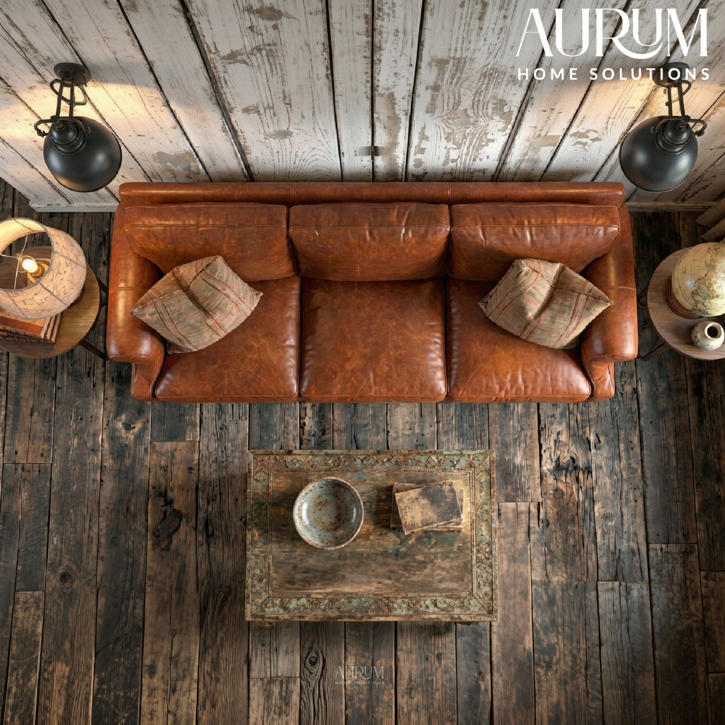 Vienna Three-Seater Leather Sofa