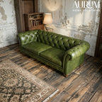 Danube Chesterfield Leather Sofa