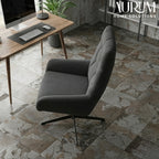 Elira Luxe Black Velvet Accent Chair