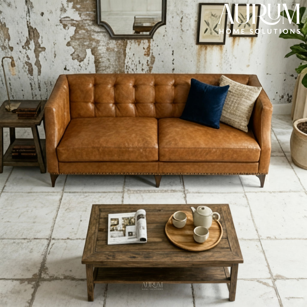 Munich Leather Sofa