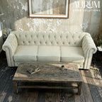 Regency Chesterfield Beige Sofa