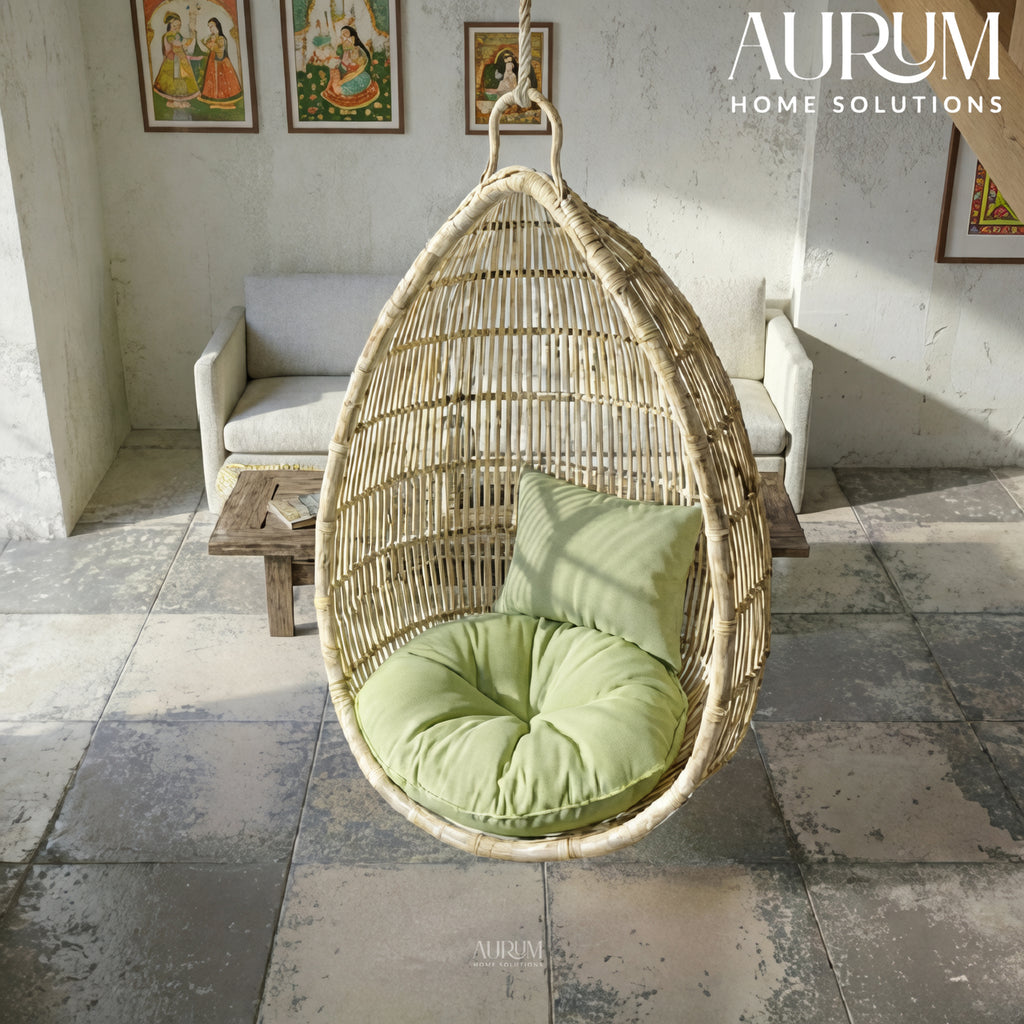 Swing Chair | Suspended Serenity Rattan Cocoon for Indoor & Outdoor