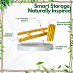 Book Organizer with Bamboo | Oasis Desk Storage Stand
