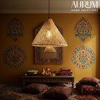 Rattan Hanging Lamp Reverie with Modern Cane Design