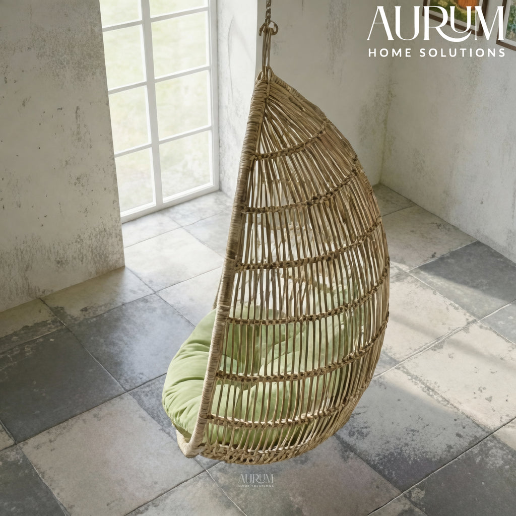 Swing Chair | Suspended Serenity Rattan Cocoon for Indoor & Outdoor