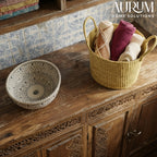 Laundry Basket with Handles | Vedixa Kauna Grass Storage