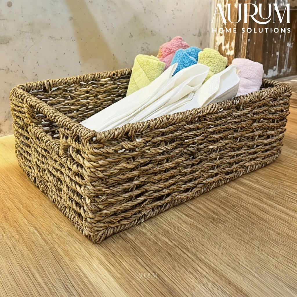 Organizer with Water Hyacinth | HydraWeave Storage Box