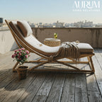 Lounger with Backrest for Indoor & Outdoor Comfort