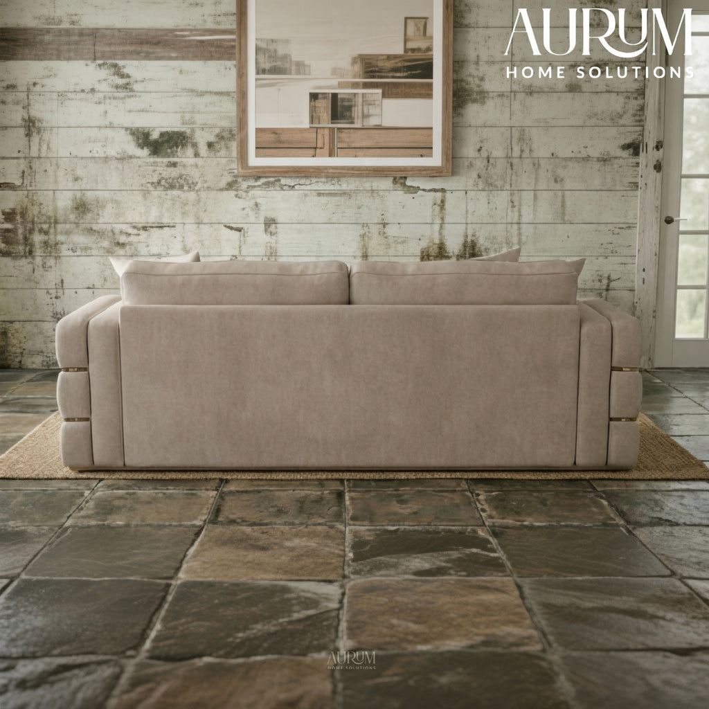 Ola Leather Sofa from the Cosmopolitan Collection