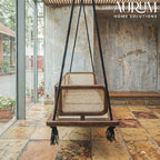 Breeze Cane Wood Swing