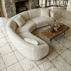 Curve Comfort Fabric Sofa