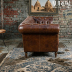 Oxford Classic Chesterfield Sofa in Tan Leather