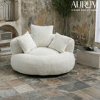 Durable Chenille High-Back Lounger