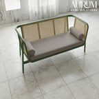 Raven Charm Sofa in Green Finish