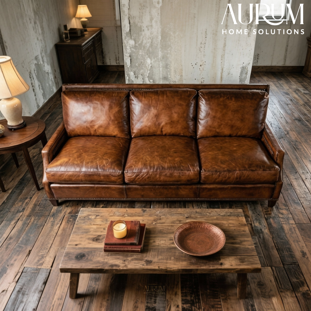Olympia Leather Sofa