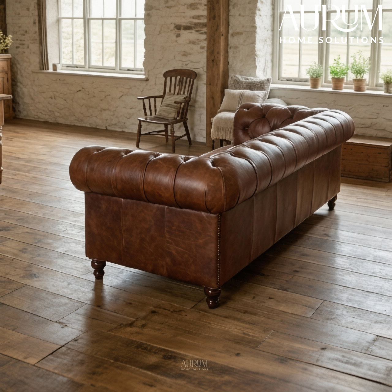 Legacy Brown Leather Sofa