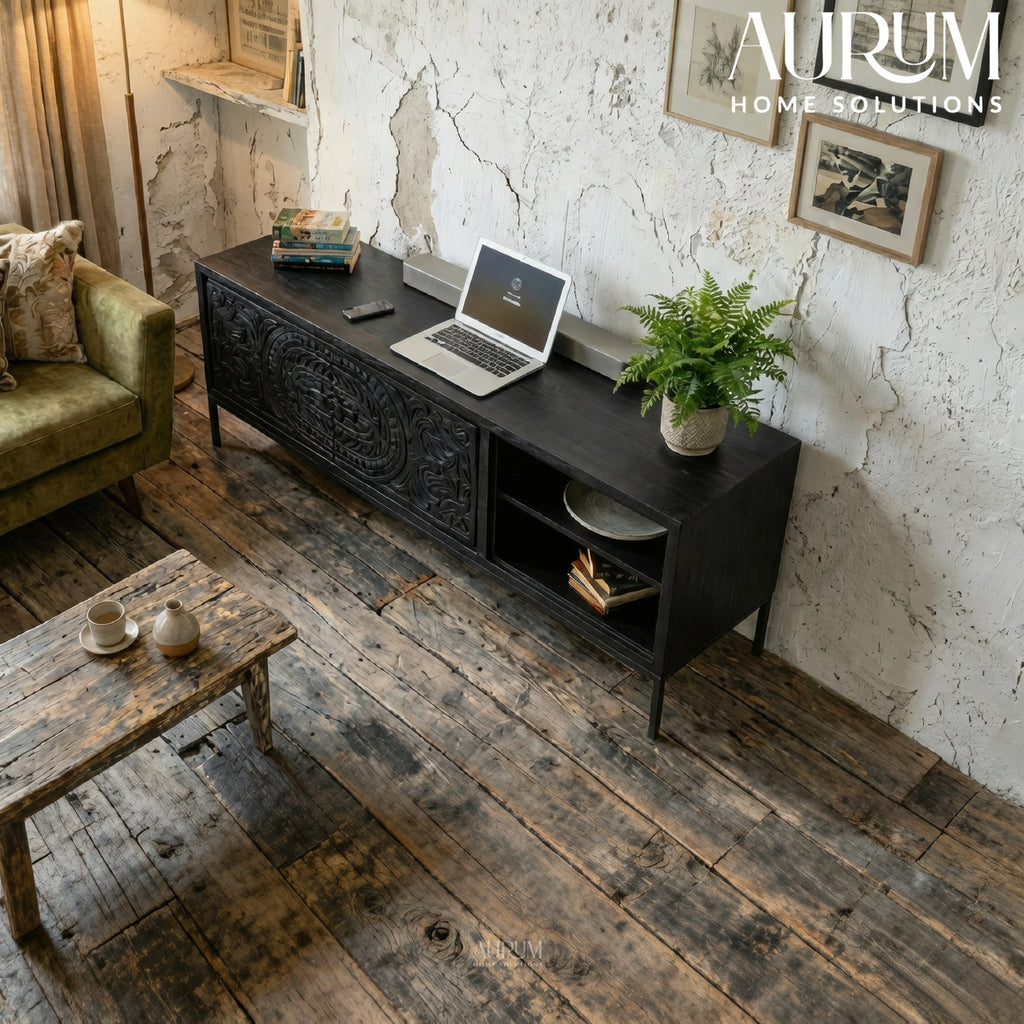 Heritage Hand-Carved TV Unit