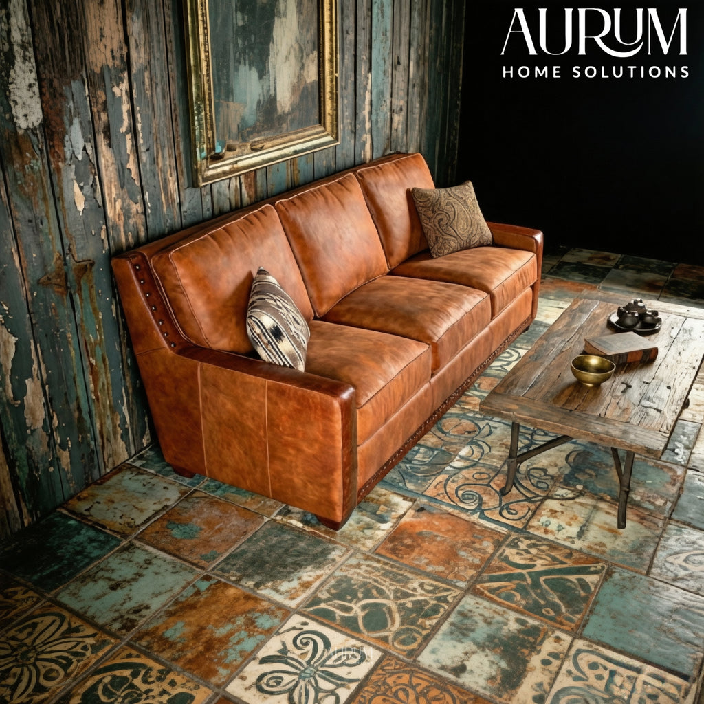 Royale Leather 3-Seater Sofa