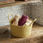 Laundry Basket with Handles | Vedixa Kauna Grass Storage