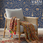 Lynn Accent Chair with Braided Wood Arm