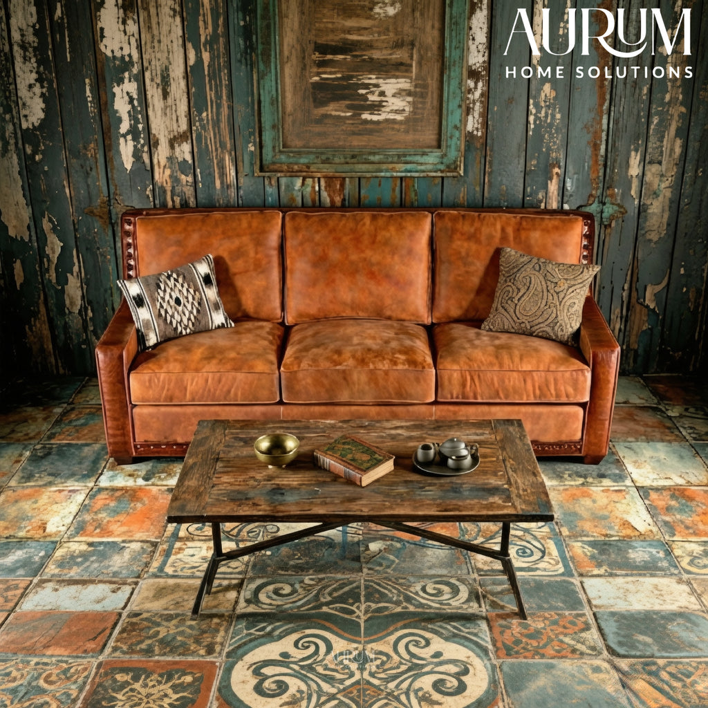 Royale Leather 3-Seater Sofa