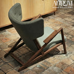 Essence Wood and Fabric Armchair
