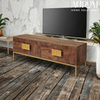 Urban Shelves Mango Wood TV Console