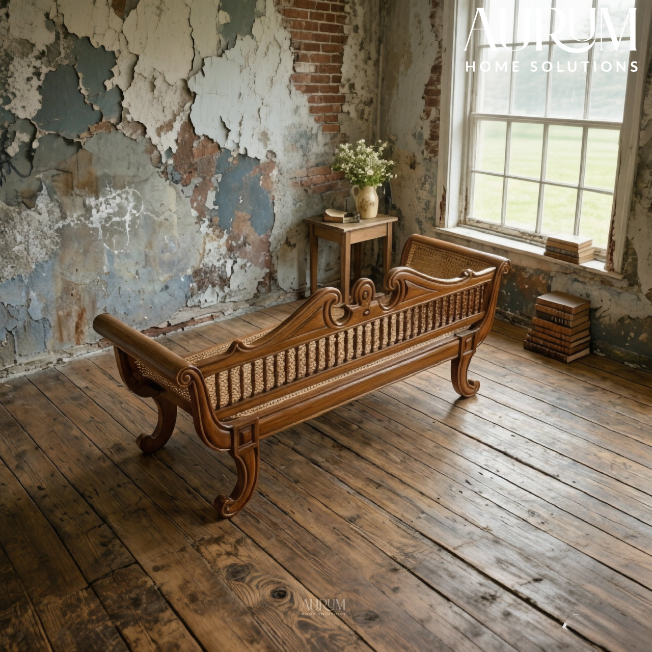 Heritage Rattan Teakwood Diwan