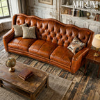Warmth Brown Leather Sofa