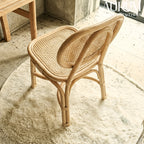 Rattan Chair with Modern Woven Design for Indoor Use