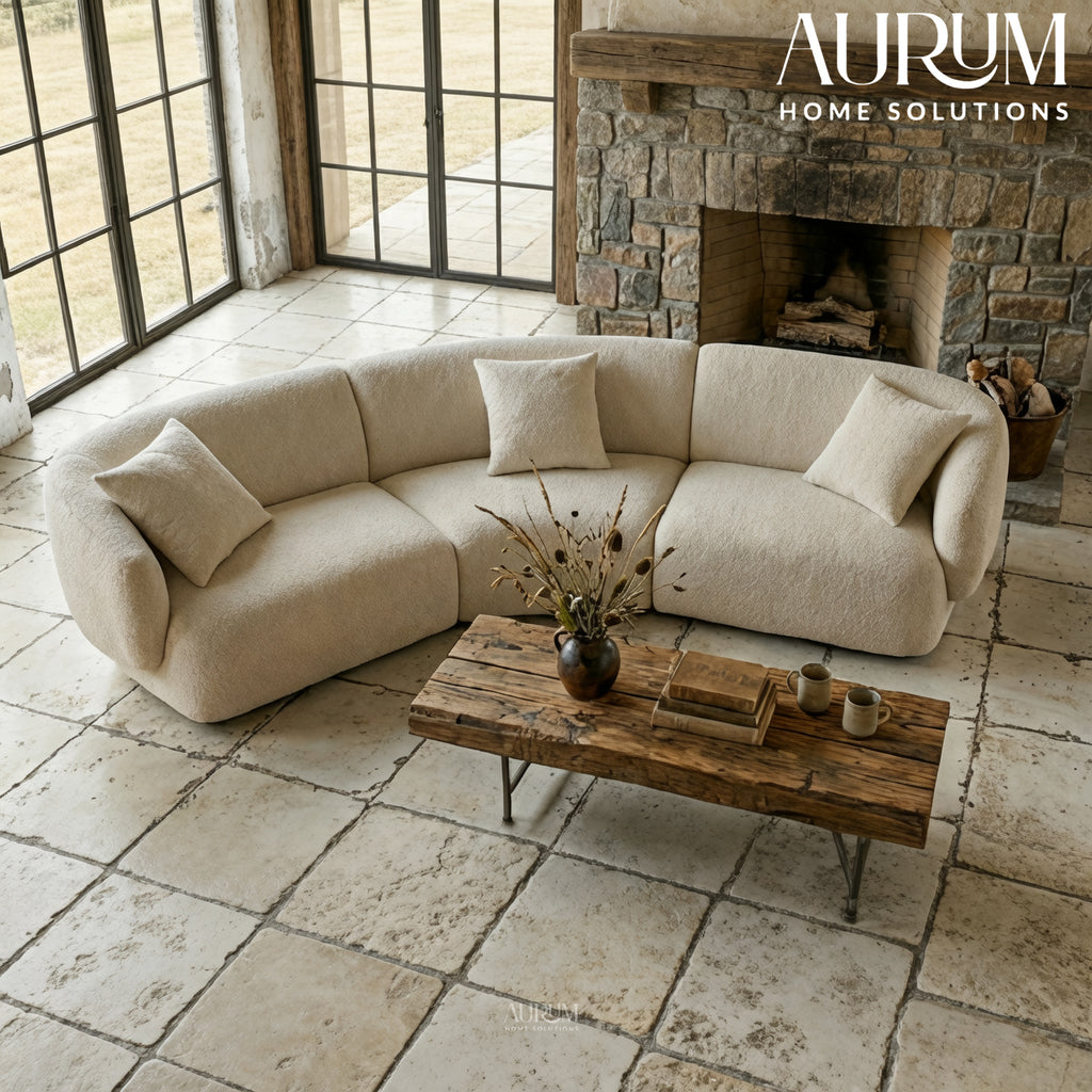 Curve Comfort Fabric Sofa