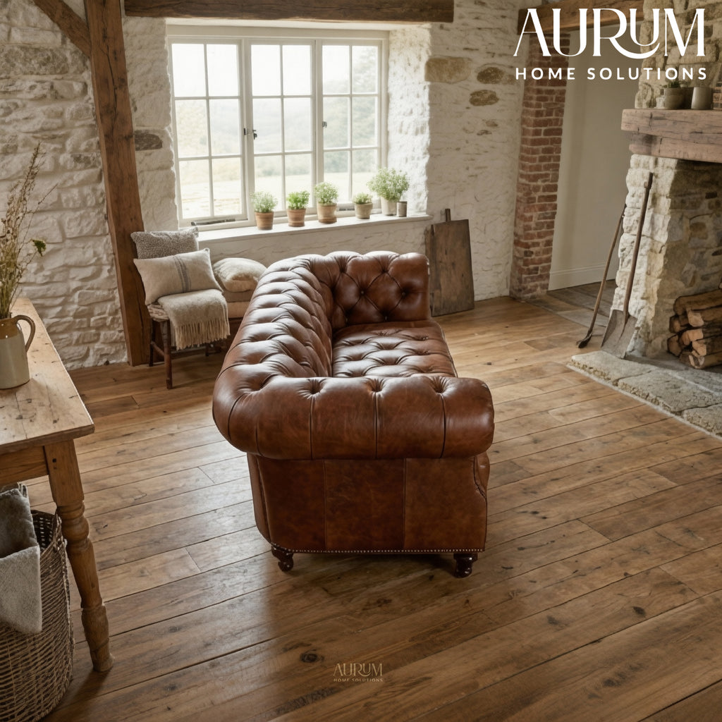 Legacy Brown Leather Sofa