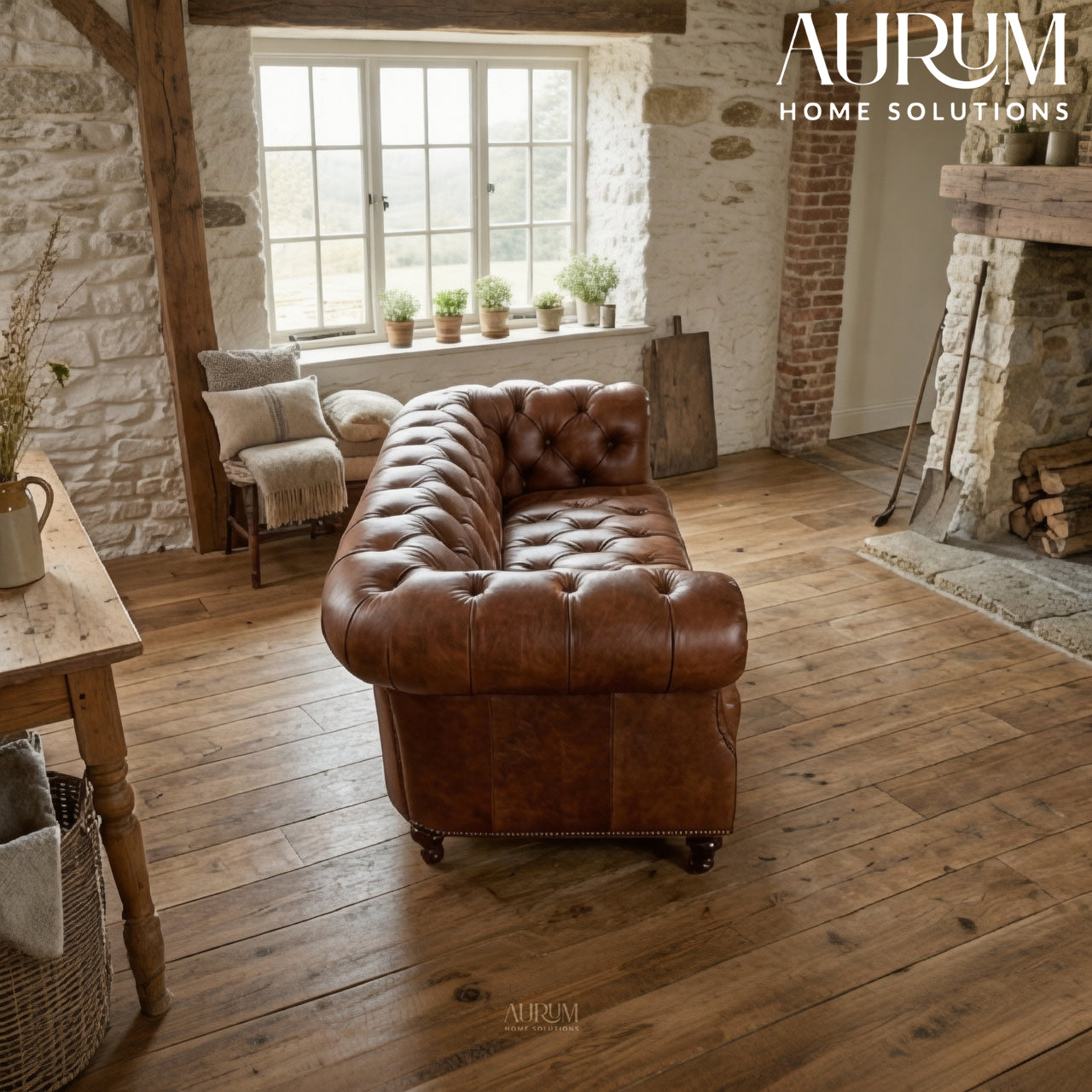 Legacy Brown Leather Sofa