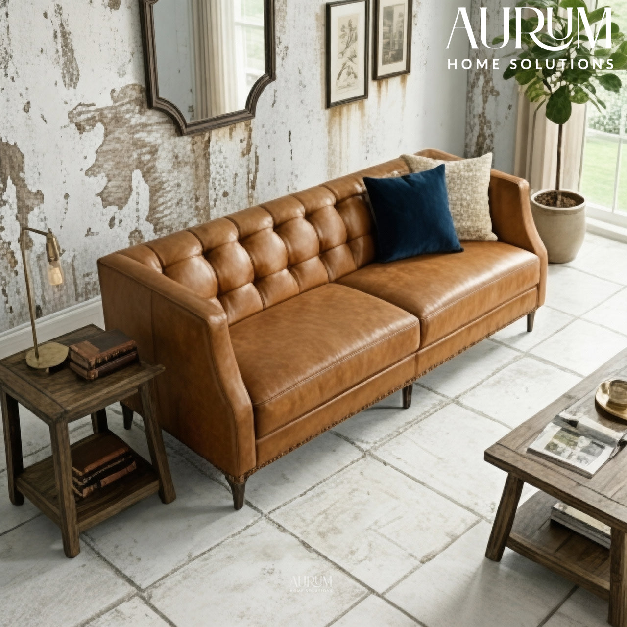 Munich Leather Sofa
