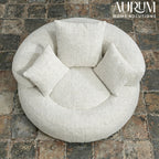 Durable Chenille High-Back Lounger