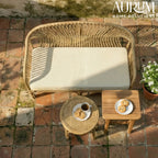 Hikari Nest Natural Rattan 2-Seater Sofa