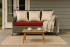 THREE SEATER SOFA WITH CUSHION (AHOL/107/001)