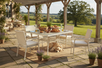 DINING TABLE WITH GLASS TOP (AHOD/165/002)