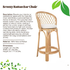 Cane Bar Chair with Breezy Seat for Homes & Venues