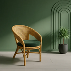 Balcony Chair in Natural Rattan | Rattan Bliss for Outdoor & Indoor